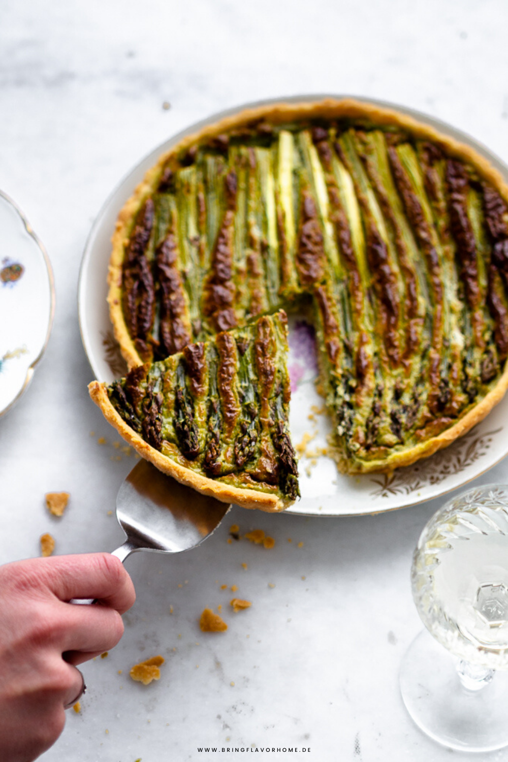 Schnelle Spargeltarte